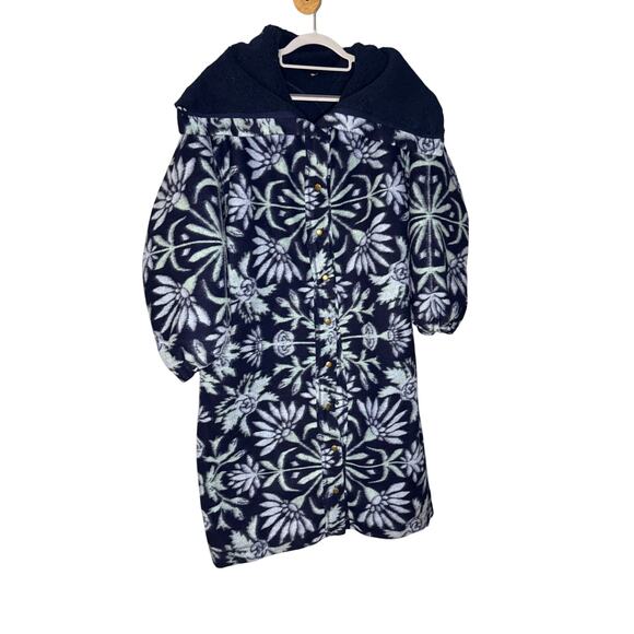 Free People This Love Cardi in blue sky oversized coat parka jacket - Picture 2 of 9